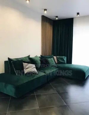 L-Shaped Fabric Sofa Can Be Made in Colors of Your Choice