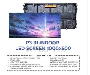 P3.91 Indoor Screens 500*1000
