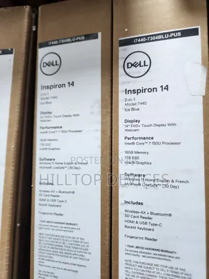 New Laptop Dell Inspiron 14 16GB Intel Core I7 SSD 1T