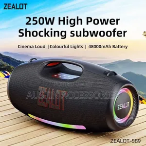 Zealot S89 Loudest Portable Bluetooth Speaker Subwoofer 250w