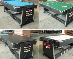 Snooker Board With Air Hockey And Table Tennis