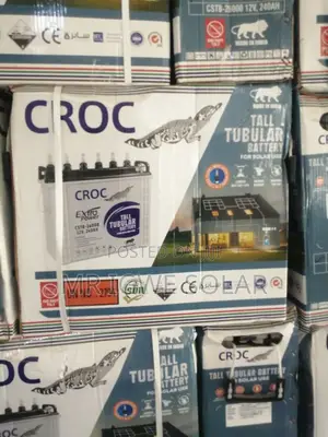 Croc Tall Tubular Battery 220ah