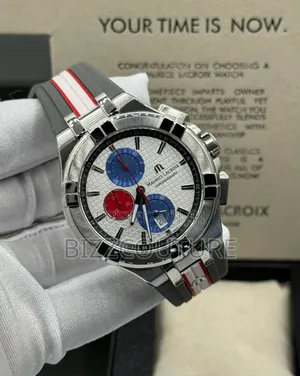 Original Maurice Lacroix Gray Rubber Strap Watch