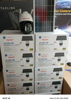 Essecloud Solar Powered CCTV Camera Accepts All Simcard