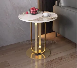 High-Quality Marble Top Side Stool