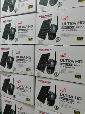 Solar Powered CCTV Dual Lens Camera With Auto Tracking
