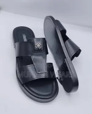 Italian Leather Slipers for Men
