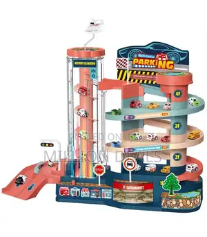 Parking Lot Assembly Play Elevator 3 Floor Car Park Kids Toy