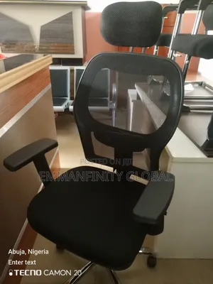 Executive Office Swivel Chair Mesh With Headrest .