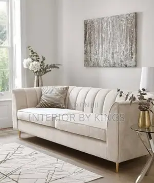 3seater Fabric Sofa Can Be Made in Colors of Your Choice