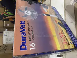 Duravolt 16 Inches 2-in-1 Ac And Dc Fan With Panel And Bulb