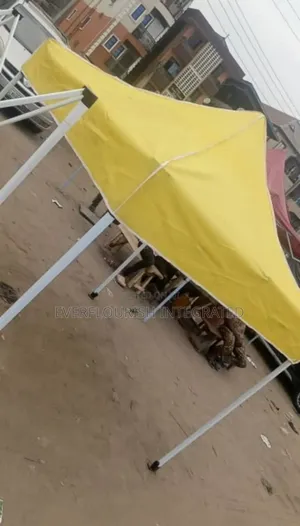 Foldable Gazebo Canopy Yellow Roof