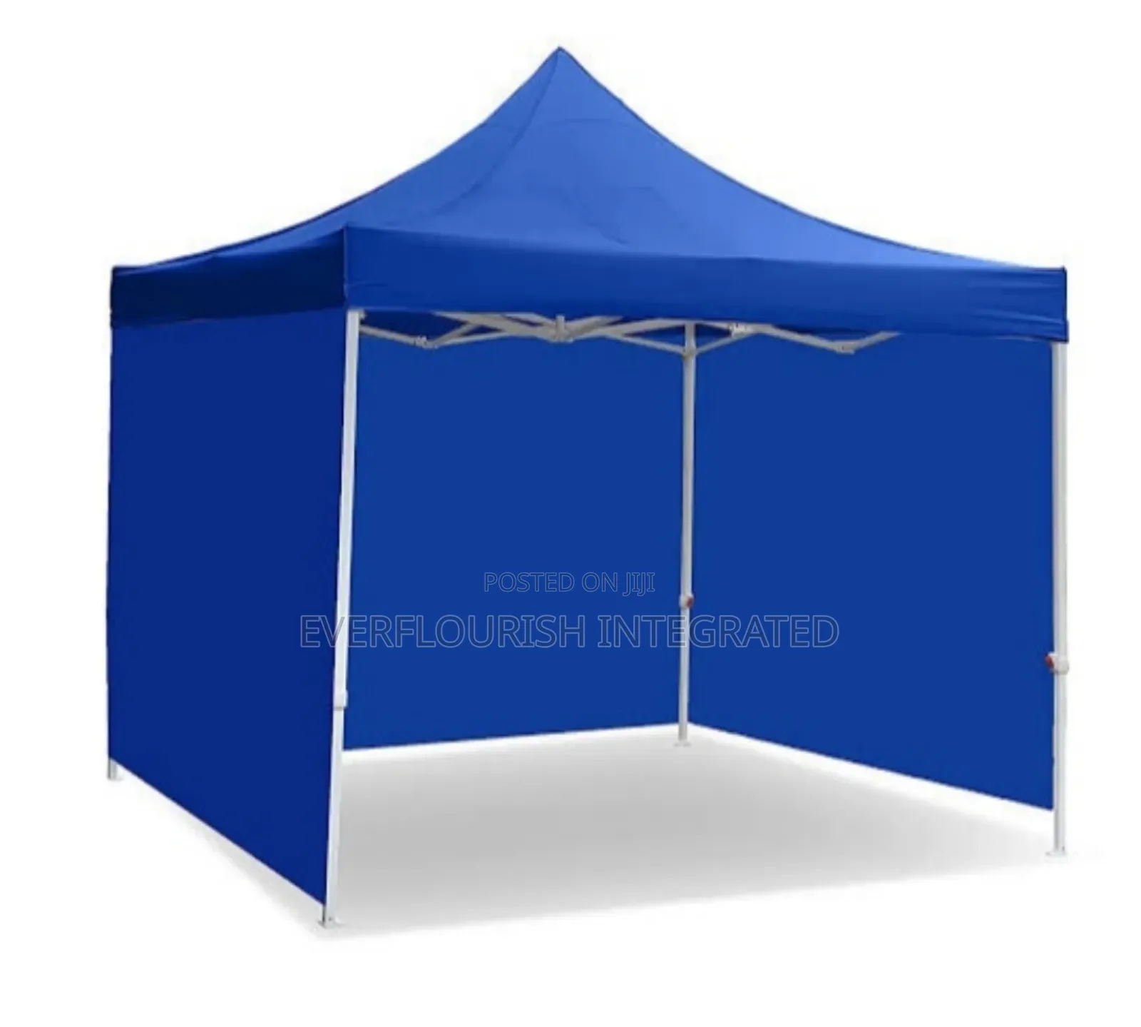 10x10ft White Pole With 3 Side Covers