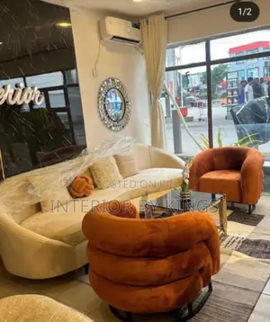 5seater Fabric Sofa Can Be Made in Preferred Colors