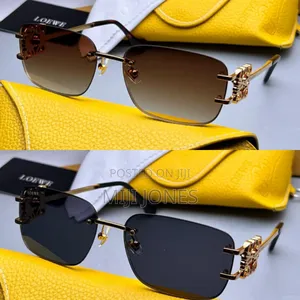 . "Loewe Inspired Aviator Sunglasses - Classic Glam"