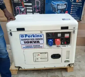 Three Phase Diesel Soundproof Gen Perkins 10kva 1year Wty