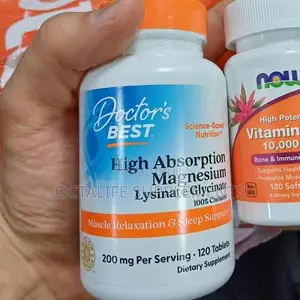 Doctor's Best High Absorption Magnesium 200 Mg 120 Tablets