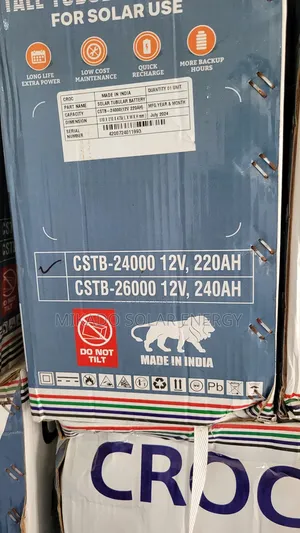 240ah 12v Croc Tall Tubular Battery