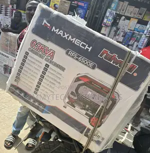 (《》6.3kva)Maxmech Petrol Generator Model Rfs6500e2 100%Coppe