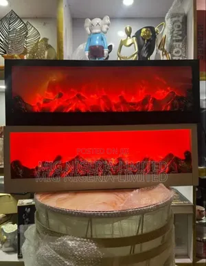 Large Decorative Electric Fireplace Usb Table Decor 120cmx35cm
