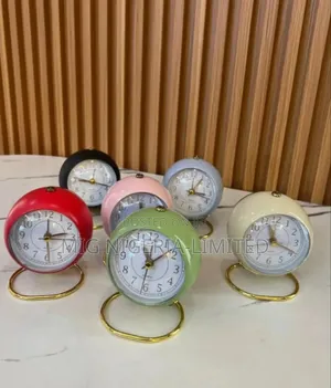 Table Top Colours Alarm Clock Elegant Gold Base Gifts Items