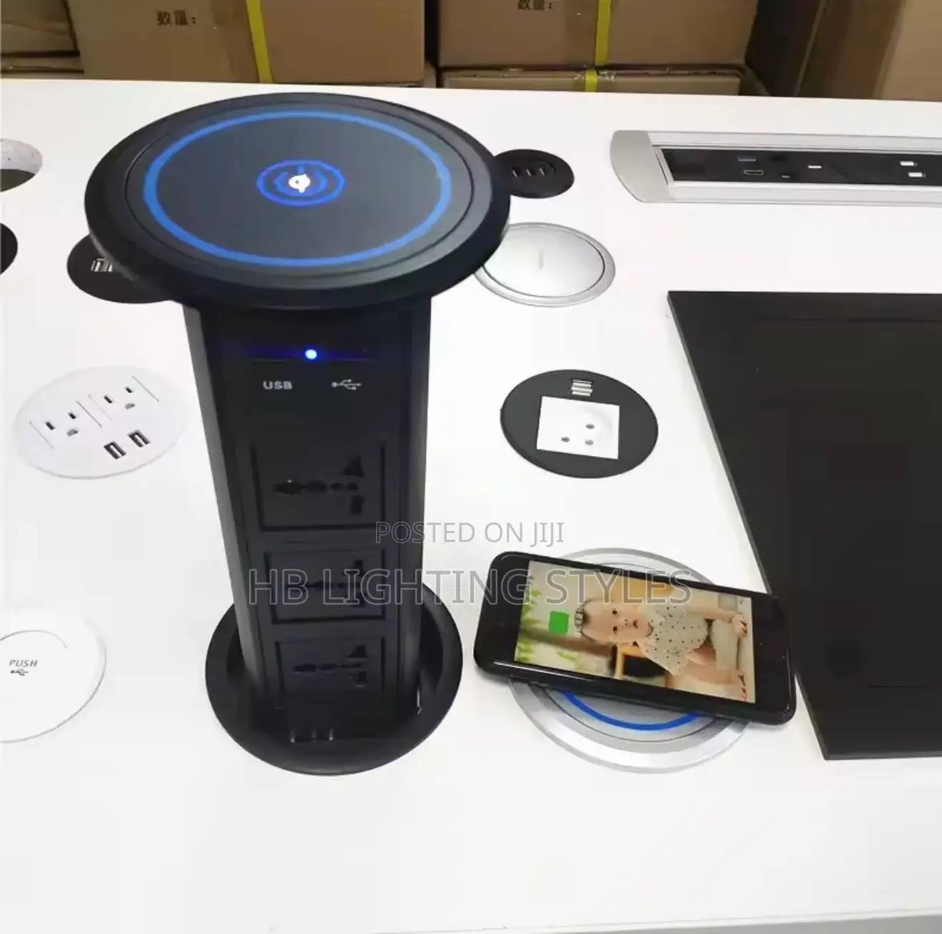 Motorized Kitchen Worktop Electrical Pop Uptabletop Socket