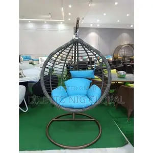 Patio Garden Rattan Egg Hanging Swing Chair