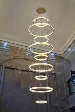 Duplex Villa Hollow Crystal Chandelier