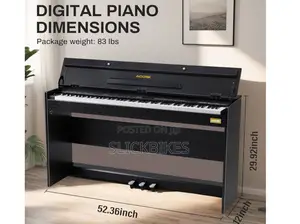 Aodsk 88 Key Weighted Action Digital Piano Grade Hammer Acti