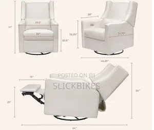 Babyletto Kiwi Eco-weave Polyester Fabric Power Glider Recli