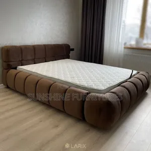 Brown Striped 6/6ft Bed