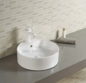 Modern Round Ceramic Countertop Basins