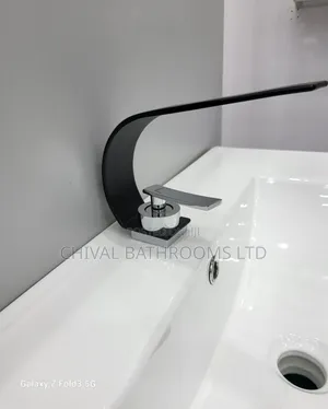 Bbasin Mixer Black and Chrome