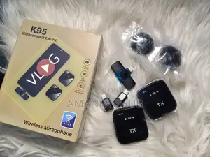 Double Wireless Mic for (iPhone, Android and Type C)