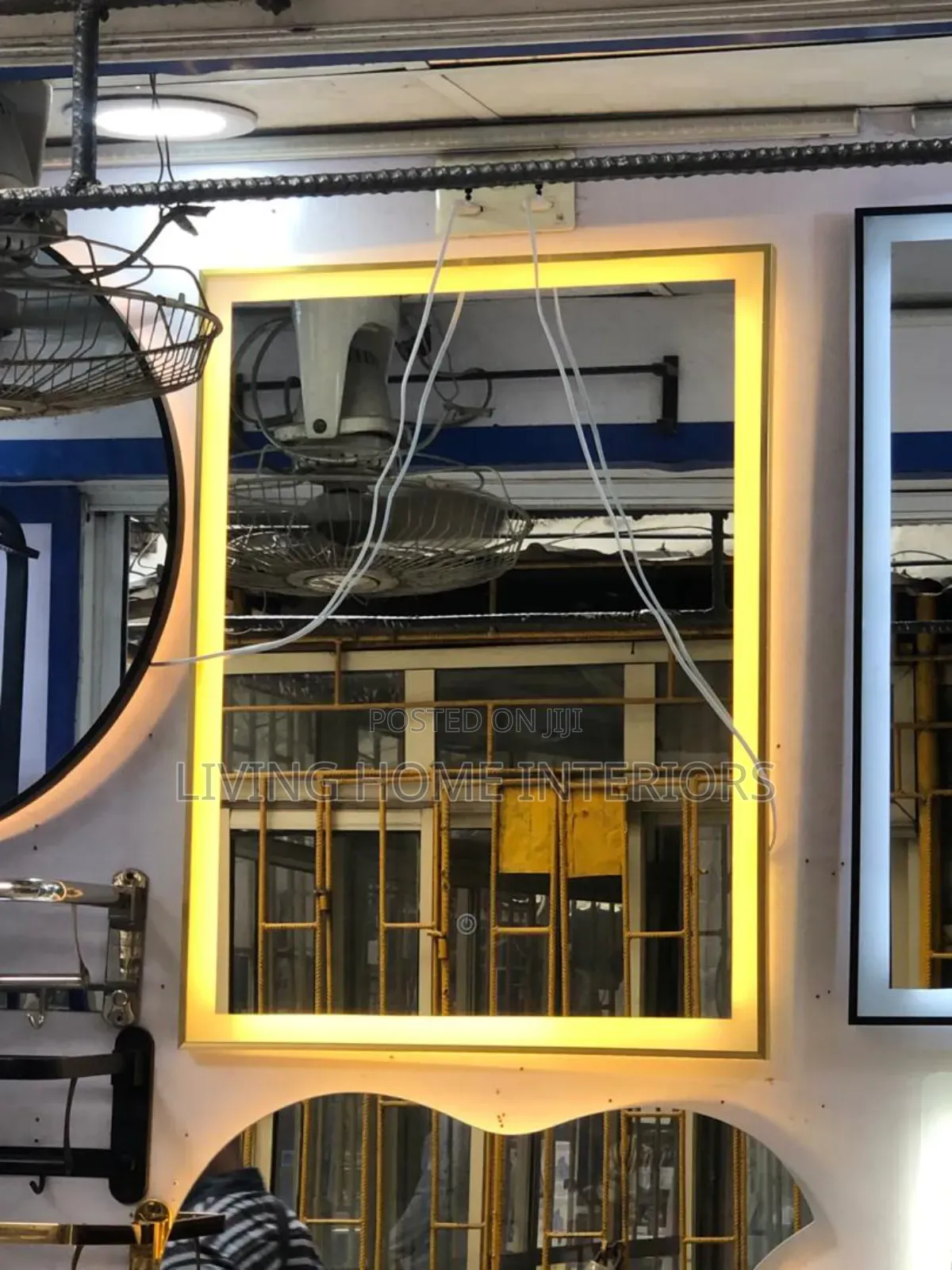 80×60cm Gold Frame There Light  Mirror