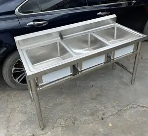 3 Bowls Stainless Steel Sink