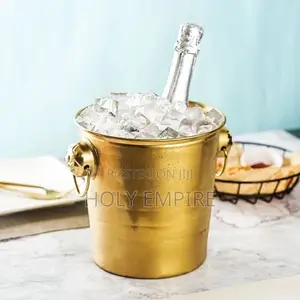 1pc 3l Stainless Steel Ice Bucket Thick Tiger Head Ice Bucke