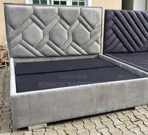 6 X 6 Bedframe With Gray Quality Materials