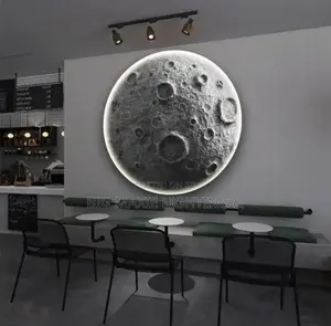 Modern 3d Moon Crater Led Wall Lamp Home Decor