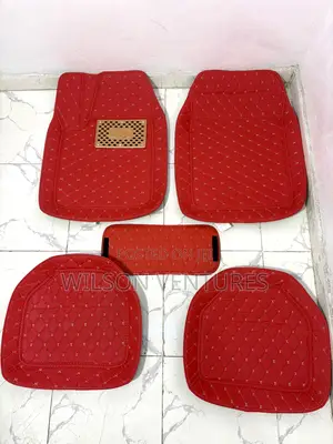 Red Color Universal Tiles Foot Mat for 5pc