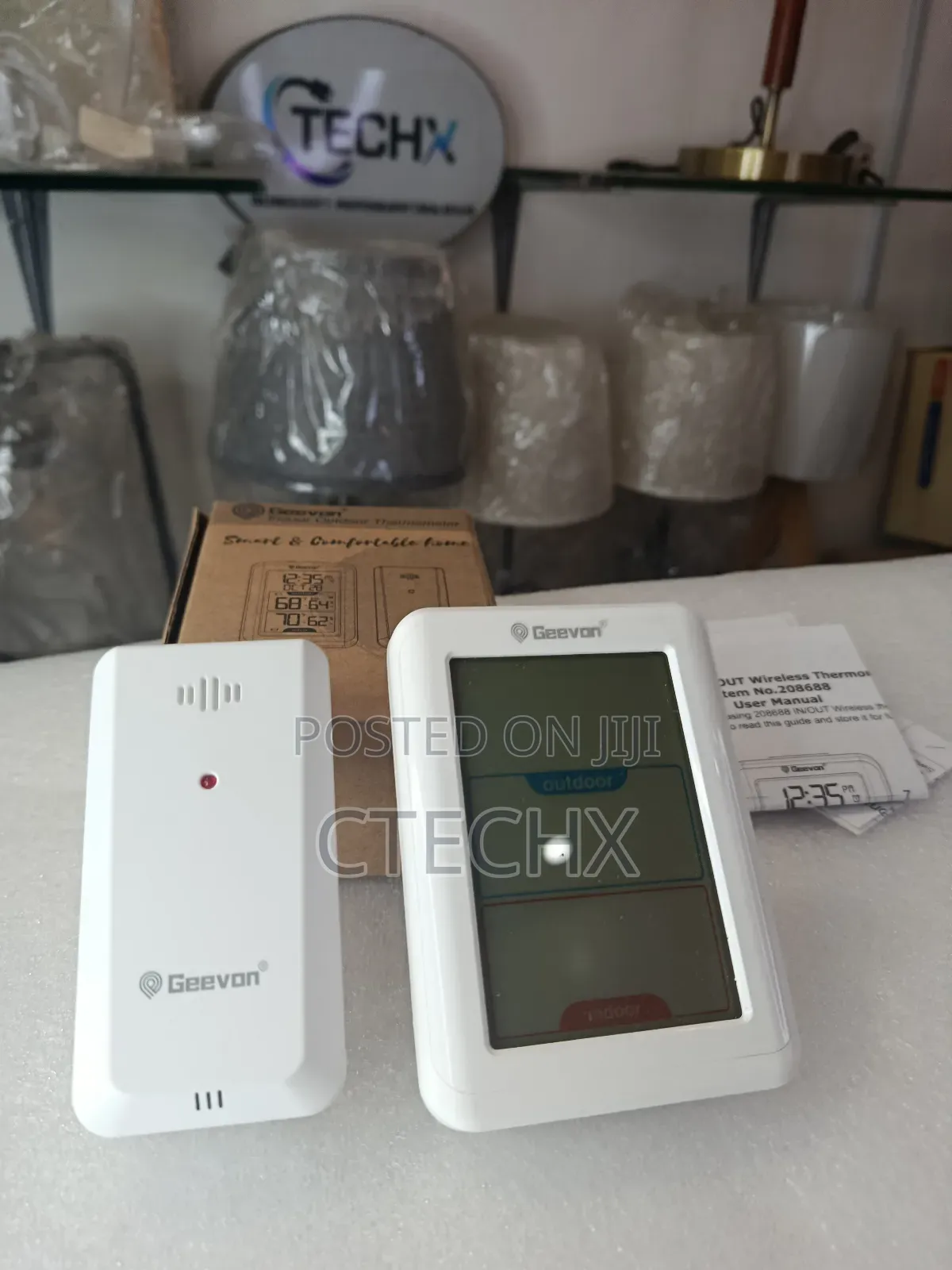 Indoor Outdoor Wireless Digital Thermometer 200ft/60m Range