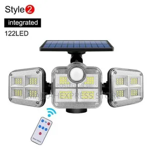 Solar Light 3 Head Led Solar Security Light Motion Sensor