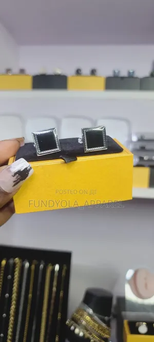 Silver Black Cufflinks