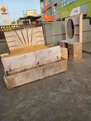 Set of 6by6 Family Bed Frame With Dresser and Bed Sides.