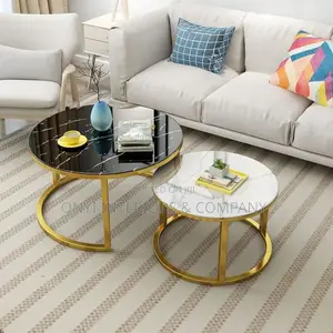 2 in 1 Extendable Marble Center Table