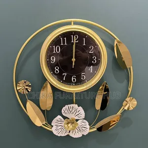 Metalic Gold Plated Wall Clock