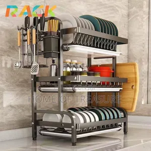 High Quality 3-Tier Steel Kitchen Dish Rack