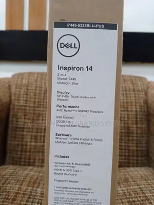 New Laptop Dell Inspiron 14 8GB AMD Ryzen 5 SSD 512GB