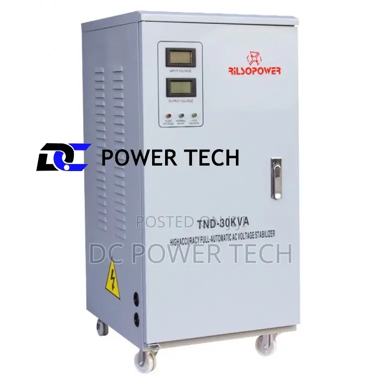 Dcpower Tech Single Phase 30kva Servo Stabilizer