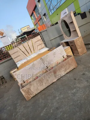 6by6 Bed With Dressing Mirror, Footrest, Side Drawers